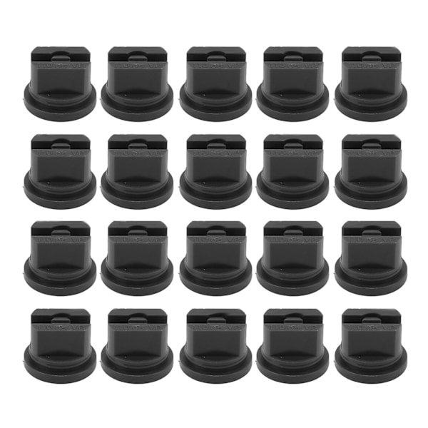 20 st Platt Fläktspridarmunstycke Jämn Spridningsfördelning 110 Graders Jordbruksspruta Atomiseringsmunstycke 30,68 mm Borrdiameter