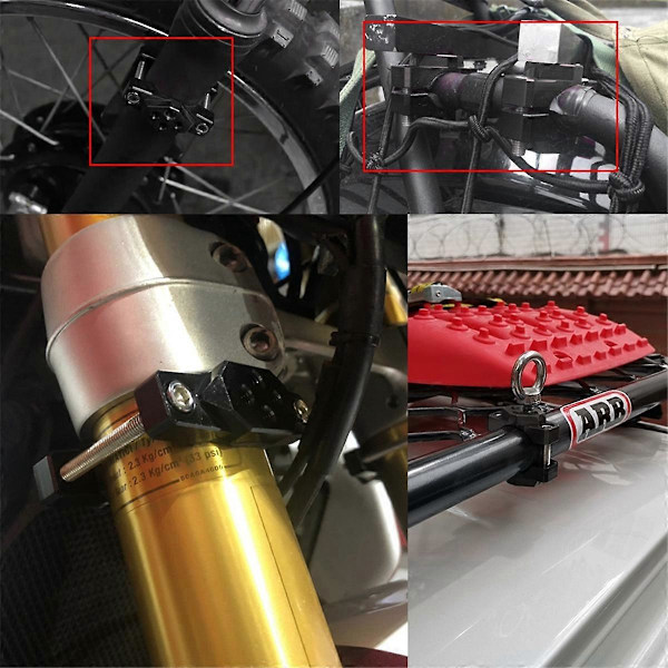 Aluminiumlegering 17-54mm Strålkastarhållare Dimljushållare Tillbehör