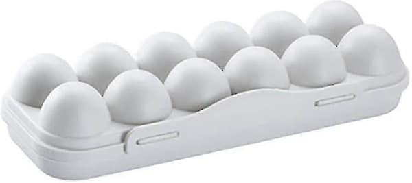 12-roms Eggoppbevaringsboks (grå) well