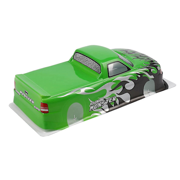 Til 1/10 Rc Bil T-10 Pvc Malet Karosseri 1/10 Rc Bil Bredde 205mm Akselafstand 255mm, grøn