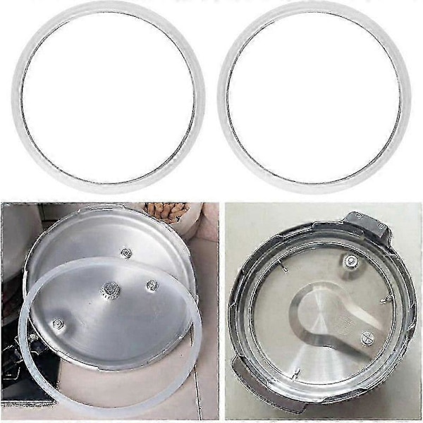 2 st 22 cm Tryckkokare Vit Silikon Gummi Packning Tätningsring Tryckkokare Tätningsring Köksredskap