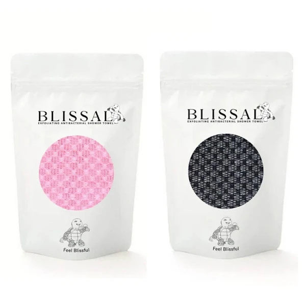 Exfolierande badhanddukar (1-pack) pink