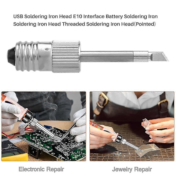 3 kpl MS-soldering-kärkiä USB-LD-kolvipäähän, LD-kärjet E10-liitäntäasemiin