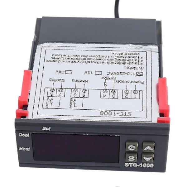 5x 220v/stc-/1000 Digital Temperaturregulator Termostat Med Ntc