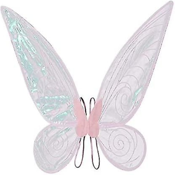 Fairy Wing,fjäril Fairy Halloween Kostym Änglavingar,halloween Kostym Sparkle Angel Wing Dress Up Party Rosa