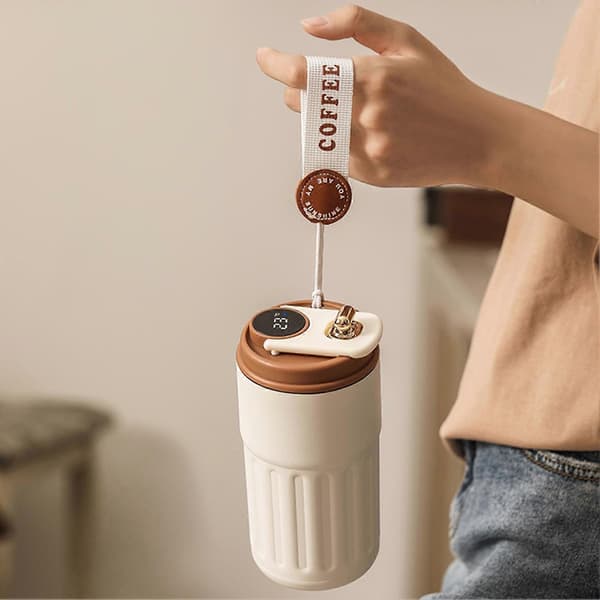 Smart Termokop med LCD-display til varme og kolde drikke Coffee 450ML