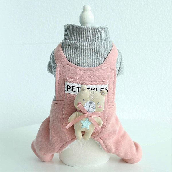 Syksyn ja talven uusi söpö karhunukke nelijalkainen lemmikkieläinten vaatetus Teddy Bichon lemmikkikoiran vaatteet Fense X-Large