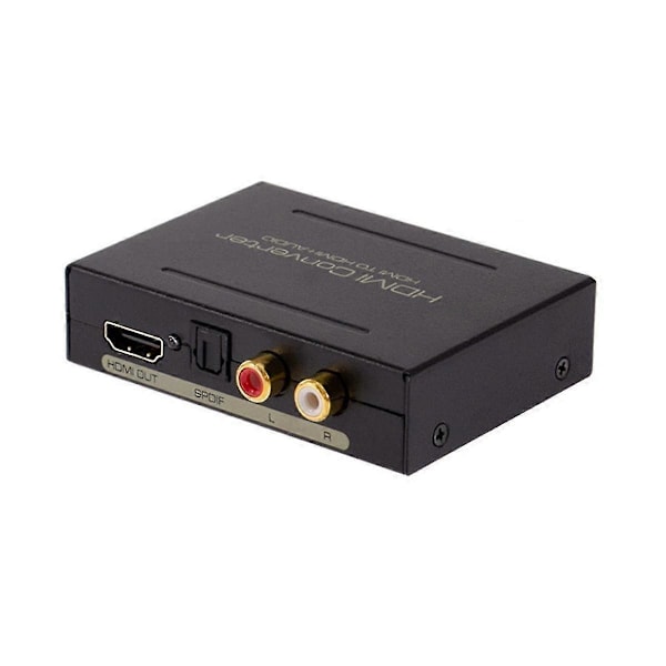 Audio Extractor til -Kompatibel + Optisk Toslink SPDIF + RCA L/R Stereo Analog Lydutgang -Kompatibel