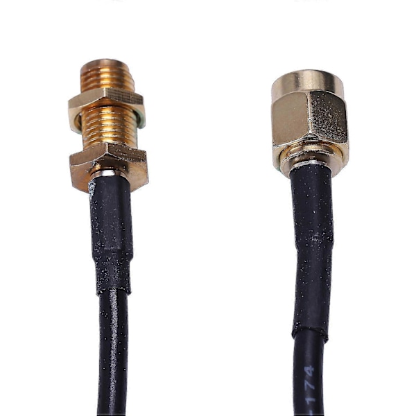 10M Musta RP-SMA Uros - Naaras Wifi Antenniliitin Jatkojohto