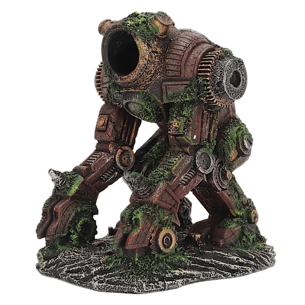 Akvariedekoration Simulation Innovativ Mecha Maskine Form Akvarieindretning Resin Fisketank Ornamenter