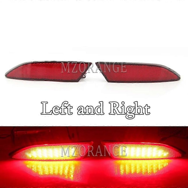 1 Par LED Bakre Støtfangerlys For Ford Focus 3 2012 2013 2014 Sedan Hatchback Baklys Bremselys Tåkelys Reflektor Biltilbehør