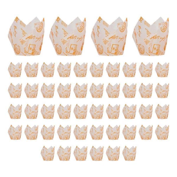 50 st pappersmuffinsformar bakform F