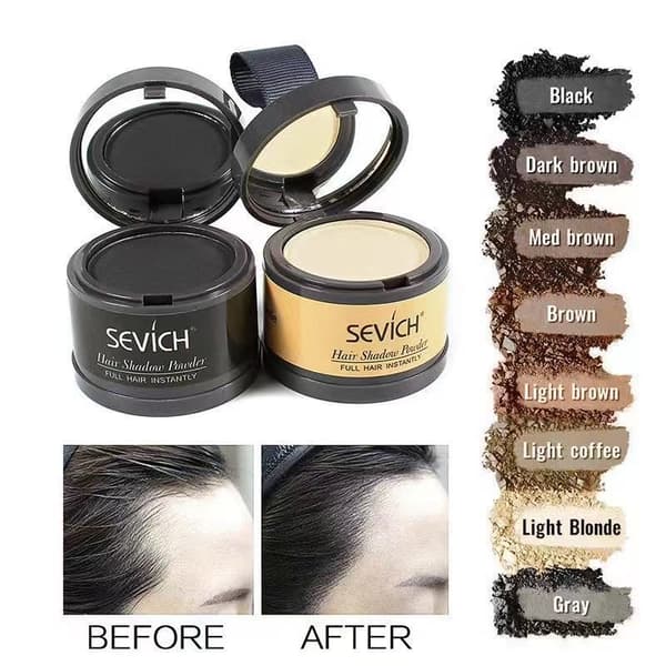 4g hårfästesconcealer, hårkonturpulver, hårfyllmedel, hårfästesrestaurering. medium brown 4g