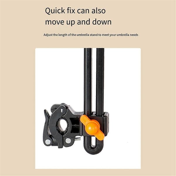 Justerbar Stabil Paraplyholder til Scooter Cykel, Sort