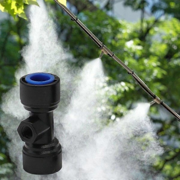 10 kpl 065 cm 1/4 tuuman sumutussuuttimien haarautujia ulkokäyttöön viilentävään patiosumutusjärjestelmään, kierteet Q84D