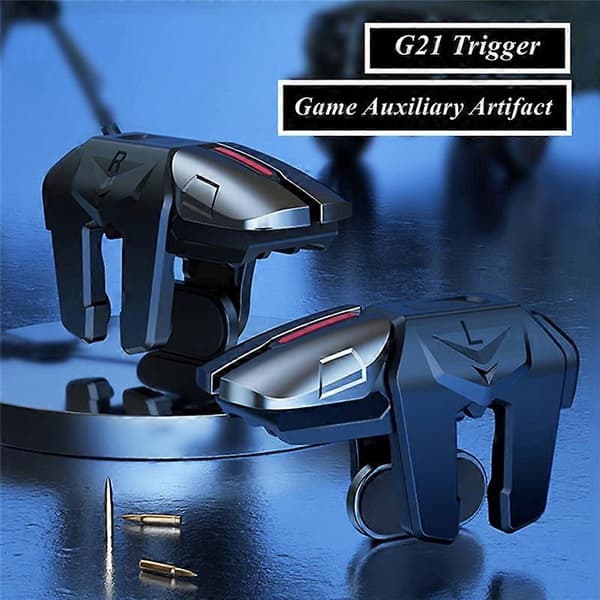 G21 Mobiltelefon Spill Trigger for PUBG Gaming Controller L1 R1 Legeringsknapp for IPhone Android G