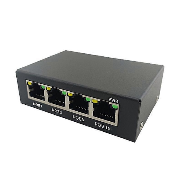 4 Port Gigabit POE Extender 100/1000M Netværk Switch Extender IEEE802.3Af/At Plug&Play til PoE Switch