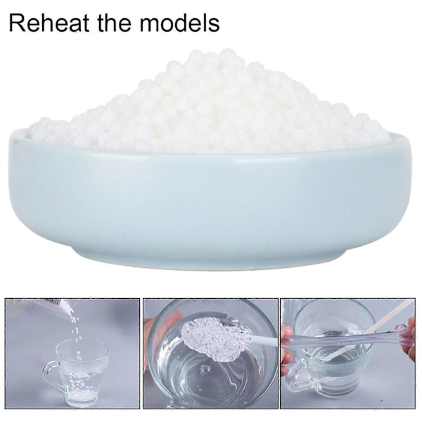 Formbar Termoplastiske Pellets 500g for DIY Håndlagde Håndverk - Mykner i Varme