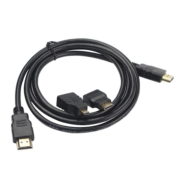 1080p HDMI-kompatibel Kabel HDMI-kompatibel Til Mini Mikro Adapter For PC TV