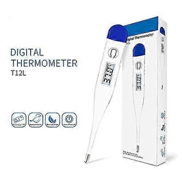 Digitalt termometer for feber, rask avlesning vanntett oralt termometer med feberindikator. Best for babyer, barn og voksne