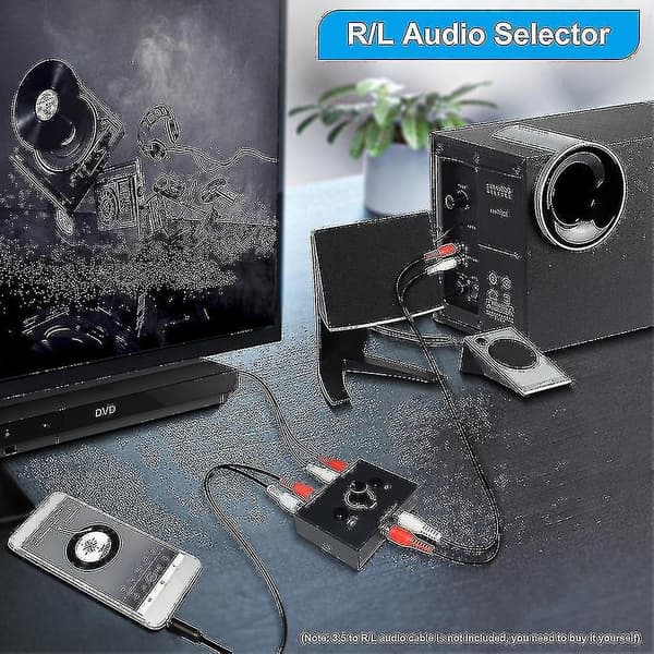 Audio Switch Lossless Audio Kilde Konvertering Switch Splitter 2 Ind 1 Ud