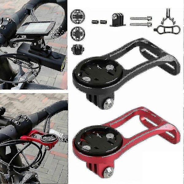 Sykkel frontstangforlengerbrakett, MTB sykkelbrakett, Garmin Edge GPS GoPro kamera monteringsadapter