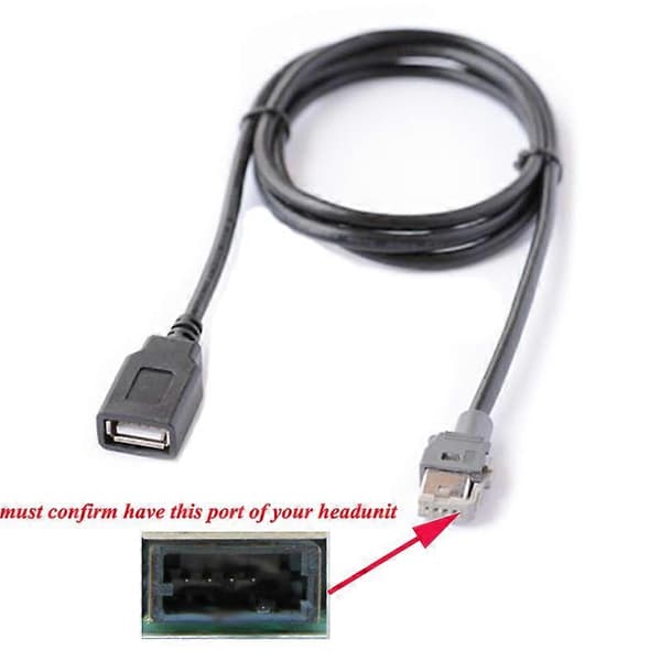 Bil Media Huvudenhet USB Gränssnitt Kabel Adapter För MISTRA