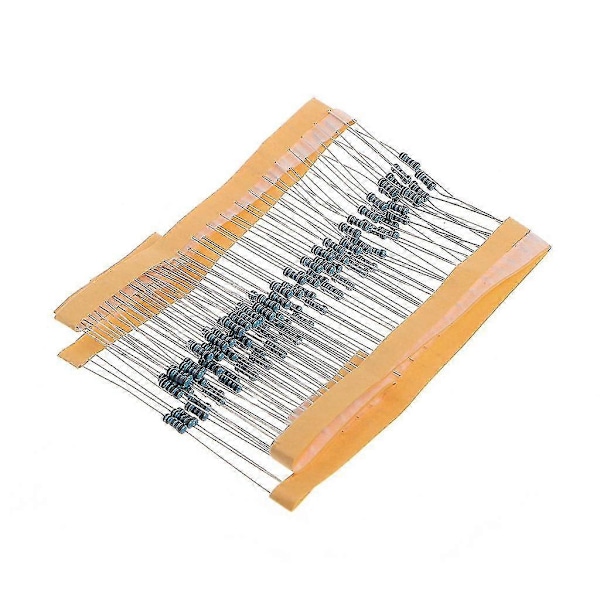 100 kpl 1k Ohm 1/4w Metallikalvovastus 1kohm 0.25w 1% Arduinolle