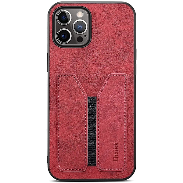 Kotelo iPhone 13 Pro:lle, PU-nahkainen lompakkokotelo luottokorttipaikalla, erittäin ohut suojakotelo iPhone 13 Pro 6,1 tuuman 2021 mallille (punainen)