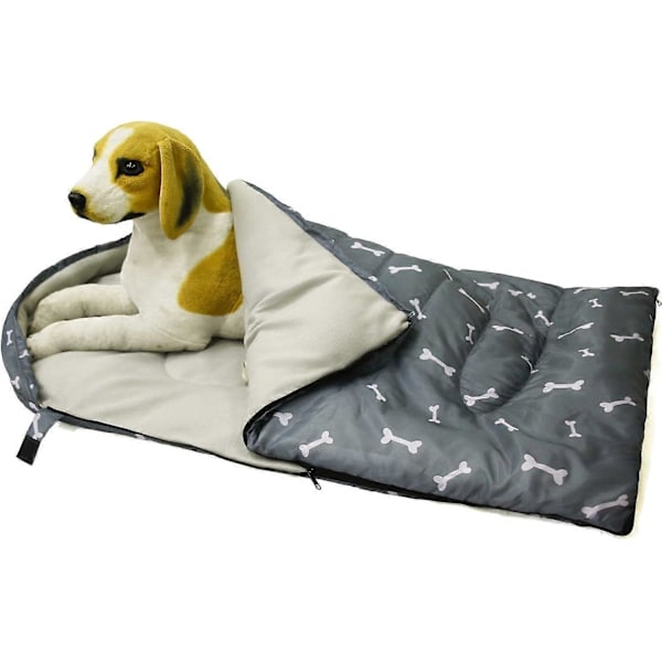 Hundesovepose, Stor Hundesovepose, Able Vandtæt Varm Hundeseng Madras Pude med Opbevaringstaske til Rejser Camping Vandreture Backpacking,E