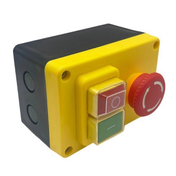 KJD17D 250V 16A Elektromagnetisk Tryckknappsbrytare Nödstoppsbrytare för Elverktyg & Maskiner