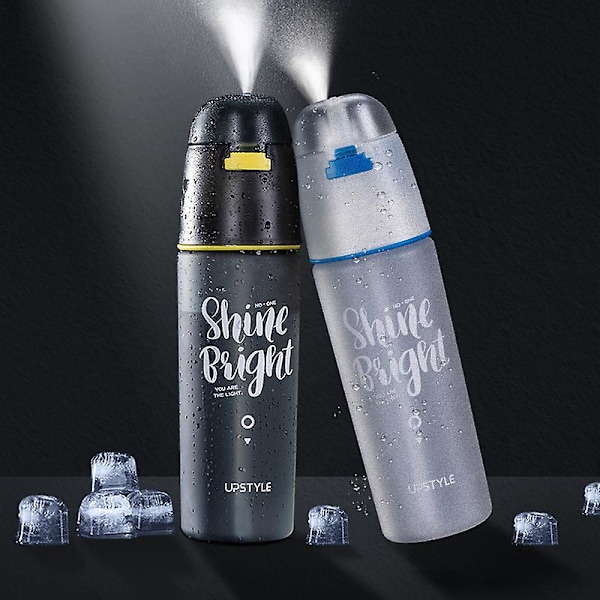 JUSCH Spray vandkop personlighed kreativ trend anti-fald sportsbørns sugerørkedel sommer multifunktionel blå 600ml(WZ1905),QINWEI-847
