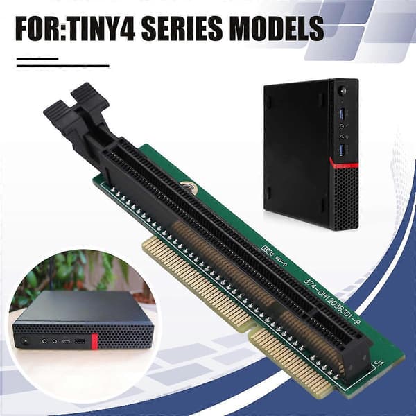 PCI-E Grafikkort Adapterkort Lille 4 Riser Kort til Lenovo Tiny4 Serie Modeller M720Q 01AJ940 PCIE