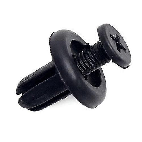 100 st plastnitstift - 1,5x1,3x0,6 cm - för bilskärm och stötfångarfäste A