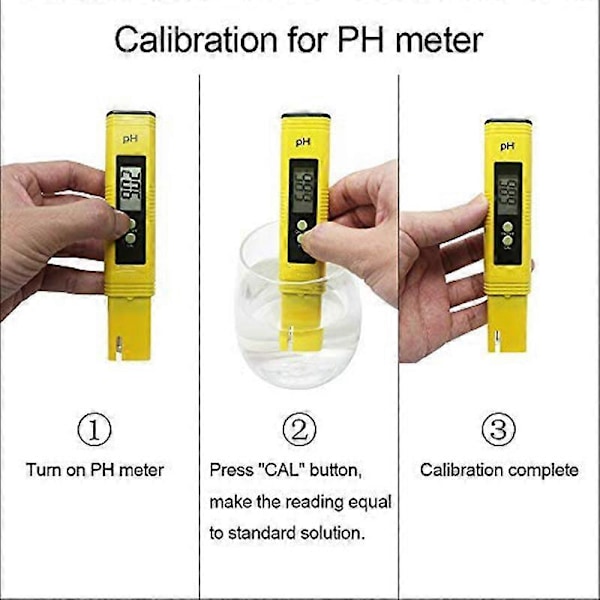 Vedenlaadun Testausmittari, Ph-mittari Tds-mittari 2 in 1 -sarja, jossa 0-14.00Ph ja 0-9990 Ppm Mittausalue f
