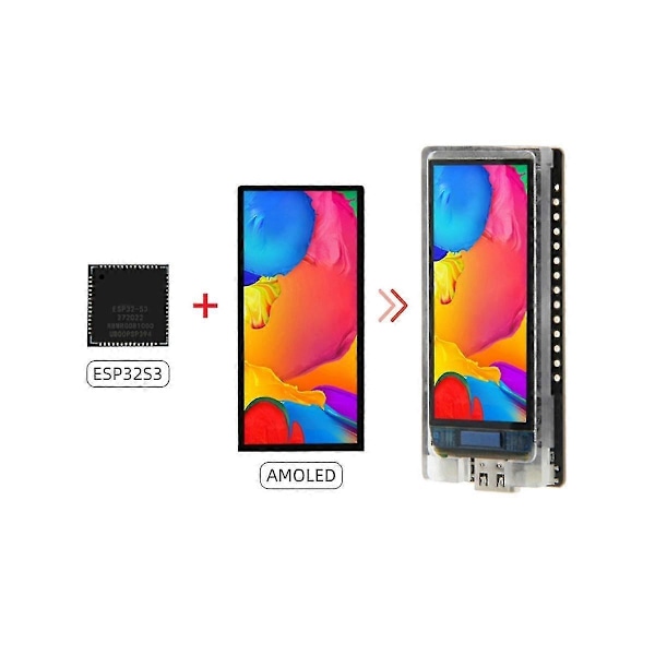 T-display-s3 Amoled udviklingskort til smart home automationssystem Esp32-s3+1.91 tommer Amoled