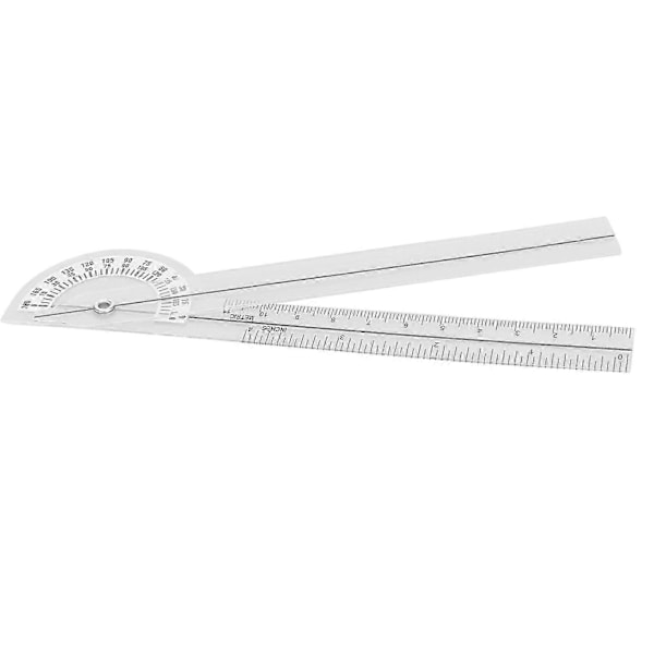 Transparent Goniometer Protractor 180 Ledrörelseomfång Fysioterapi Linjal