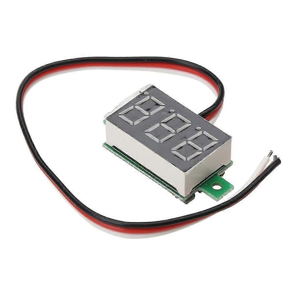 Ny Mini Tre Linjers LED Lite Panel Meter Display Digital Voltmeter DC0-100V