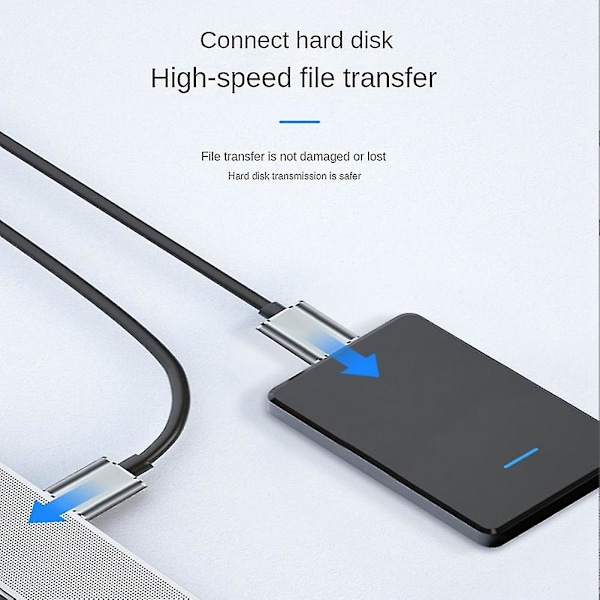 Ekstern harddisk kabel USB Micro-B HDD kabel Micro-B datakabel SSD Sata kabel til harddisk Micro-B USB3.0, 0.5M