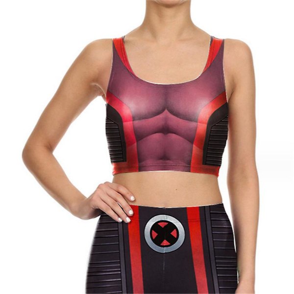 3d Print Halloween Tanktop Leggings, Dam Sexig Väst Flickor Mode Tanktops, Active Wear Gym Suit VEST COLOR 7 S