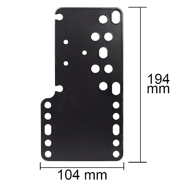 Musta metallinen SIM-ajopeli USB-käsijarrun pidike kiinteä kiinnike käsijarrulle