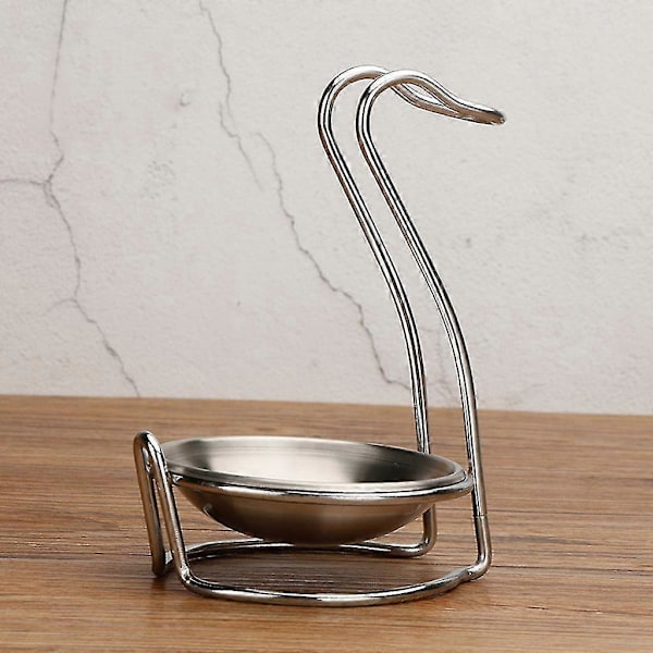 Elegant Svan Rustfrit Stål Skeholder Til Sædeholder Stativ Opbevaringsstativ Kok