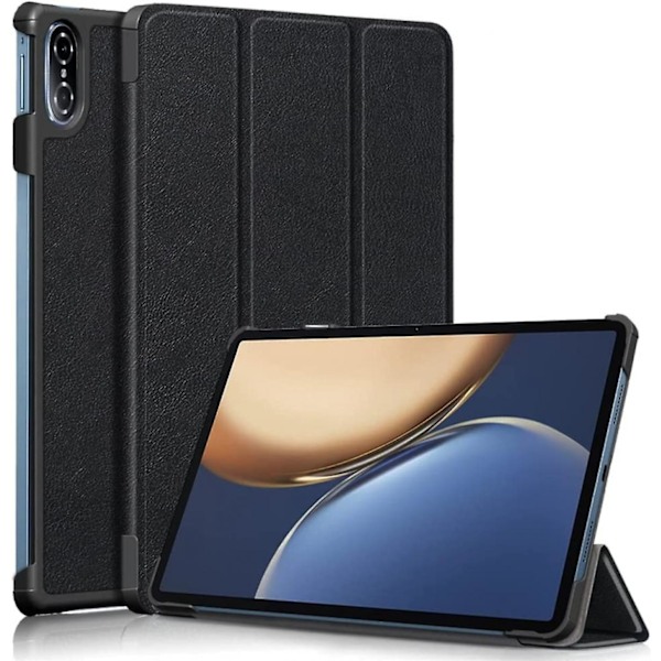 För Huawei Honor V7 Pro Tablet Fodral, Trefaldigt Skyddande Ställ Dator Hårt Skal Slimmad Fodral med Auto Sleep/Wake Skyddande Påse Fodral (Färg: Svart