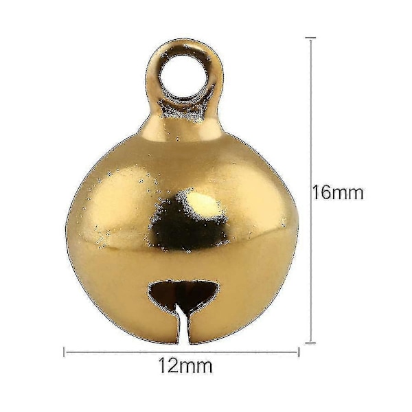 100 stycken bjällror, metallbjällror mini pysselbjällror