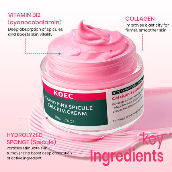 KOEC Viral Pink Microneedle Serum – Silverförkalkningsserum Neck three-piece set