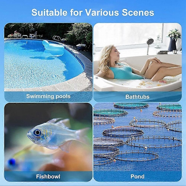 Flydende Pool Termometre med Indendørs Monitor, Digitalt Pool Temperatur Termometer Trådløst, Vandtemperaturmåler til Isbad/Spabad/Fisketank Dam H