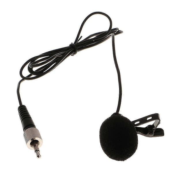 3,5 mm Lavalier Revers Nåleclips Mikrofon Mic Til Sennheiser Sort