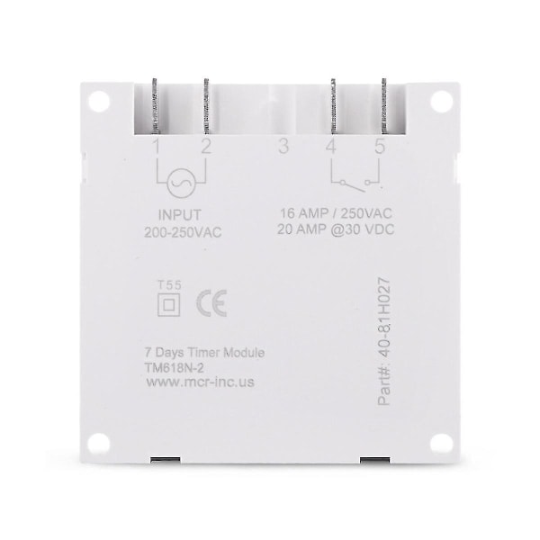 Tm618N-2 LCD 1,6 tuuman digitaalinen 220 V AC ohjelmoitava ajastinkytkin sisäisellä releellä ja lähtölaskennalla