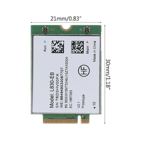 L830- 4G Wi-Fi Kortmodul för X280 T480 T580 P52S L480 L580 T490 T590 P53S T490S X390 L490 L590 01