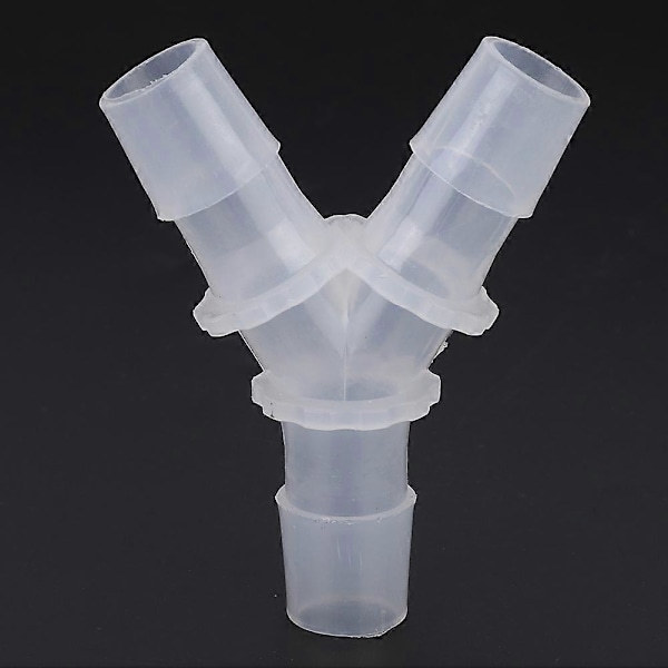 3-veis Y-type myke slangekoblinger for akvarium luftpumpe - 10-pakning (8mm)